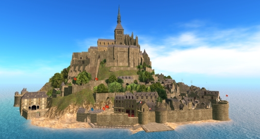 November 27th: Diomita's visit to Le Mont saint-Michel in Second Life